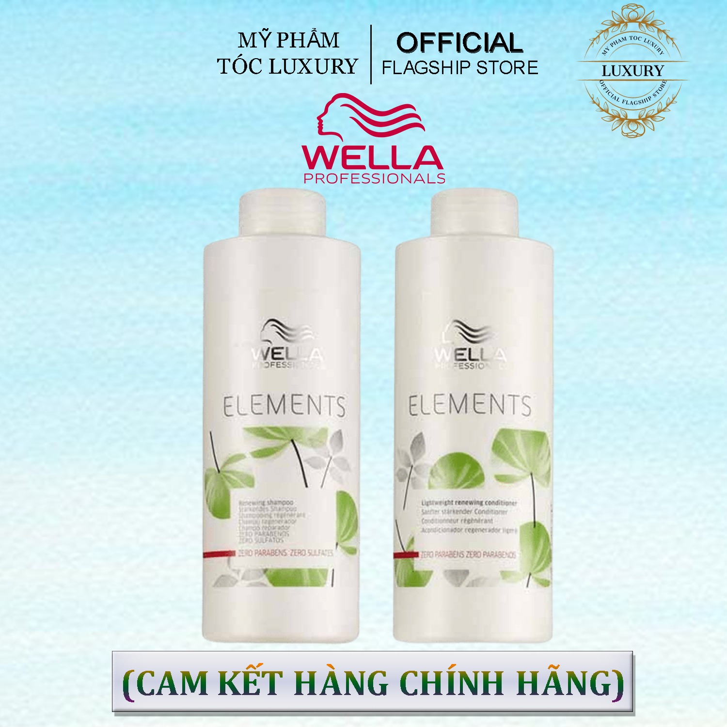 DẦU GỘI XÃ PHỤC HỒI & TÁI TẠO TÓC WELLA ELEMENTS RENEWING 1000ML